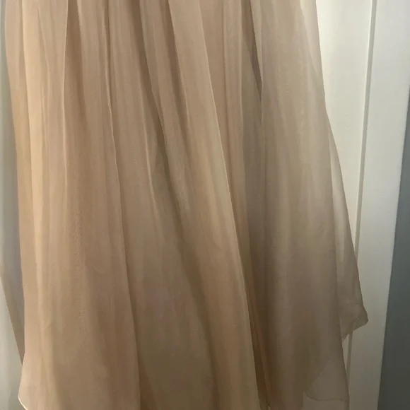 Alice + Olivia Abella Organza Maxi Skirt Nude/Dusty pink - Picture 2 of 16